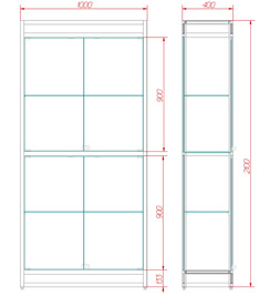 Чертеж витрины ВА-11 Чертеж витрины ВА-11
